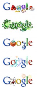 Google logos over the years